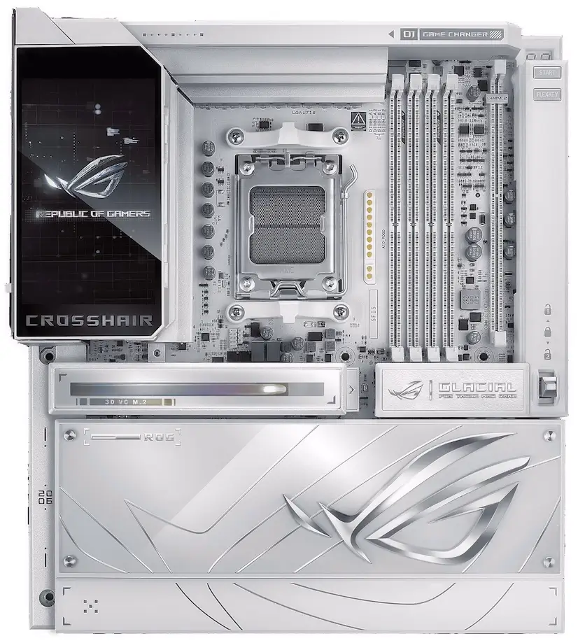 Ciudad Lineal PC - Montaje Placa Base ASUS ROG CROSSHAIR X870E GLACIAL Ciudad Lineal